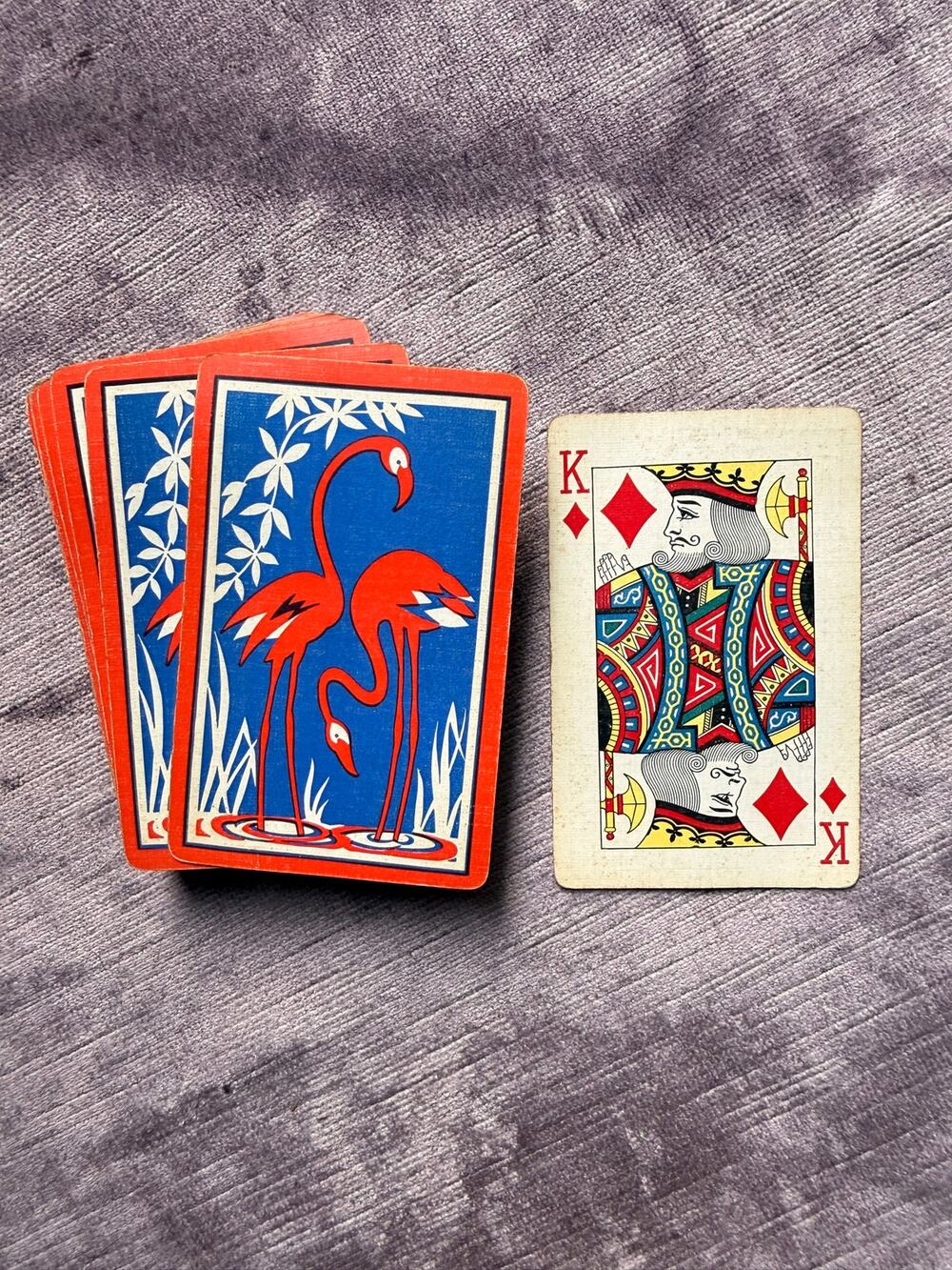 Midcentury Vintage Flamingo Playing Card Deck